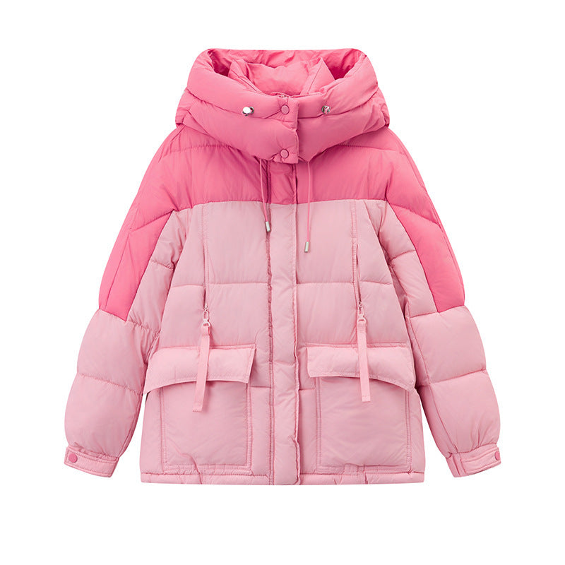 Rosa Pufferjacke