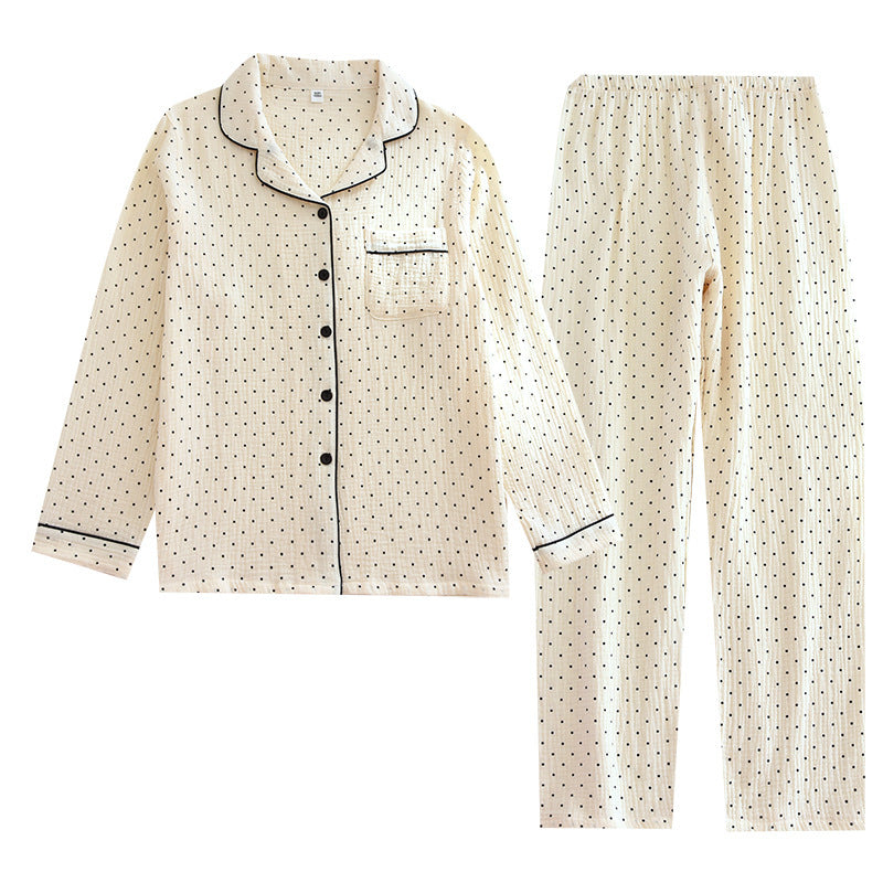 Dot Dream Pyjama – Zweiteiler mit Paspel-Details