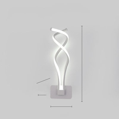 Mervara Flow – Moderne LED Wandlampe mit geschwungenem Design