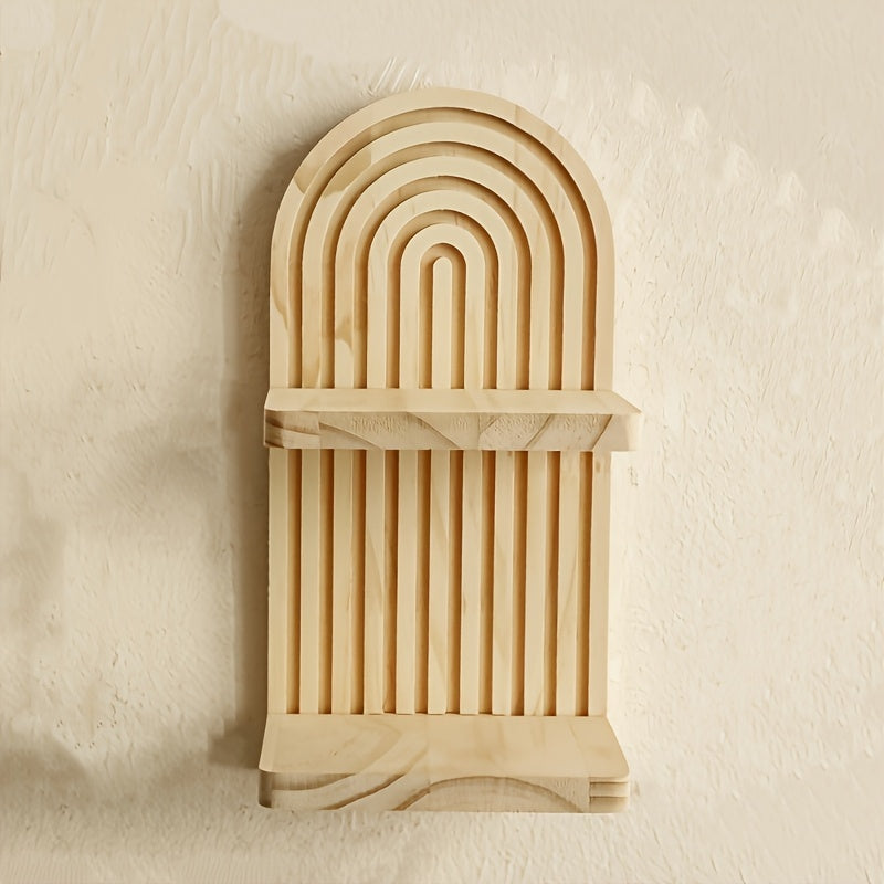 Deko-Wandregal im Boho-Stil