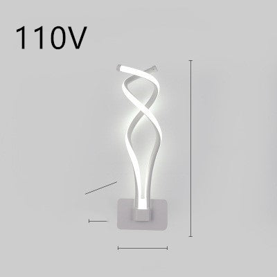 Mervara Flow – Moderne LED Wandlampe mit geschwungenem Design