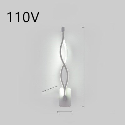 Mervara Flow – Moderne LED Wandlampe mit geschwungenem Design