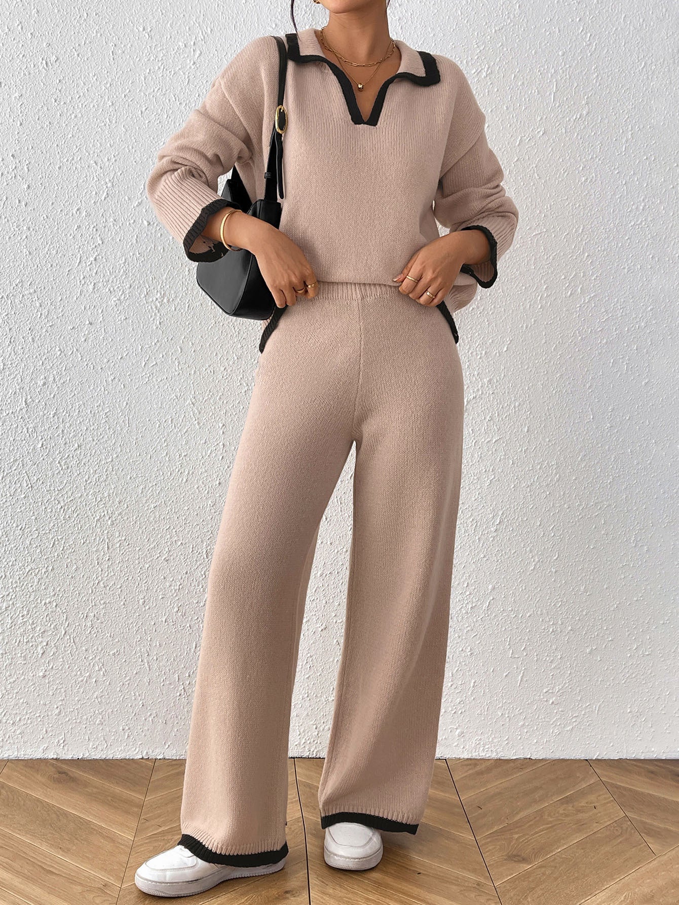 Damen Strick Lounge Set