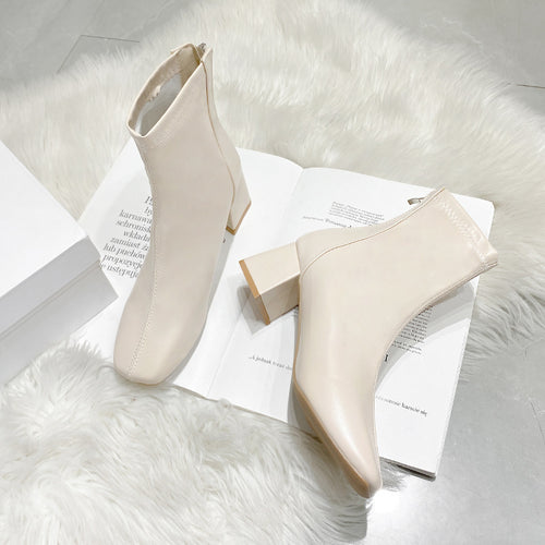 Damen Stiefeletten mit Blockabsatz